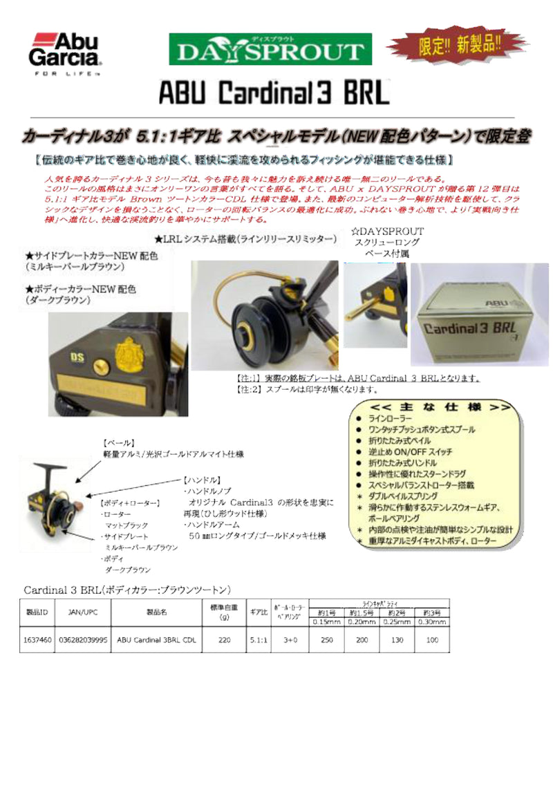 ギャラリービューアに画像をロードする, アブガルシア カーディナル3BRL CDL / ABU Cardinal 3BRL CDL