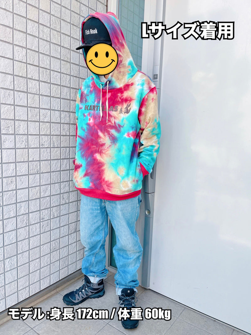 Load image into Gallery viewer, カルテラス パーカー タイダイ柄 / KARTELLAS hooded sweatshirt tie-dye pattern