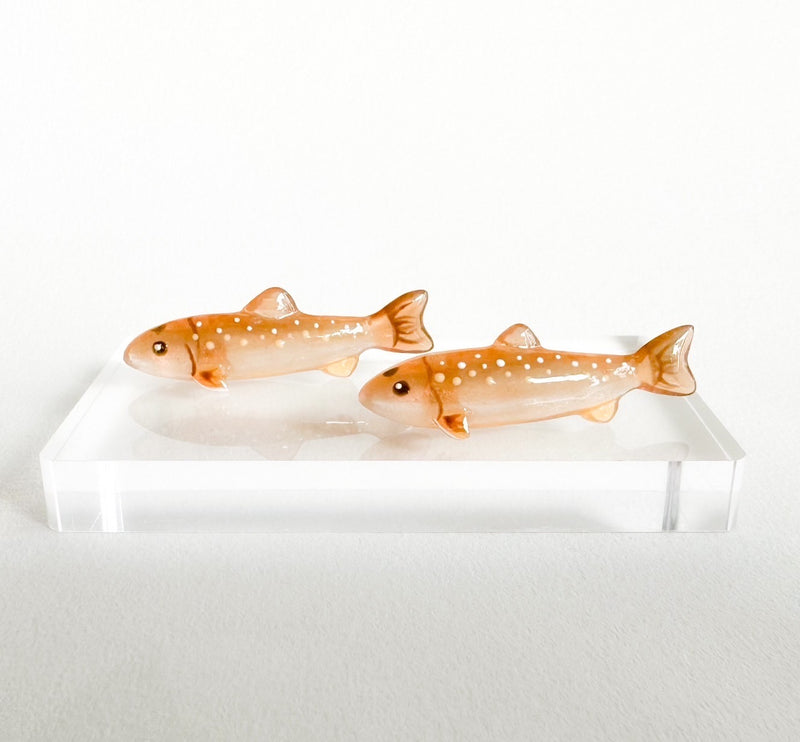 ギャラリービューアに画像をロードする, mokomomo × Fish Hook コラボ イワナミニオブジェ / mokomomo × Fish Hook collaboration