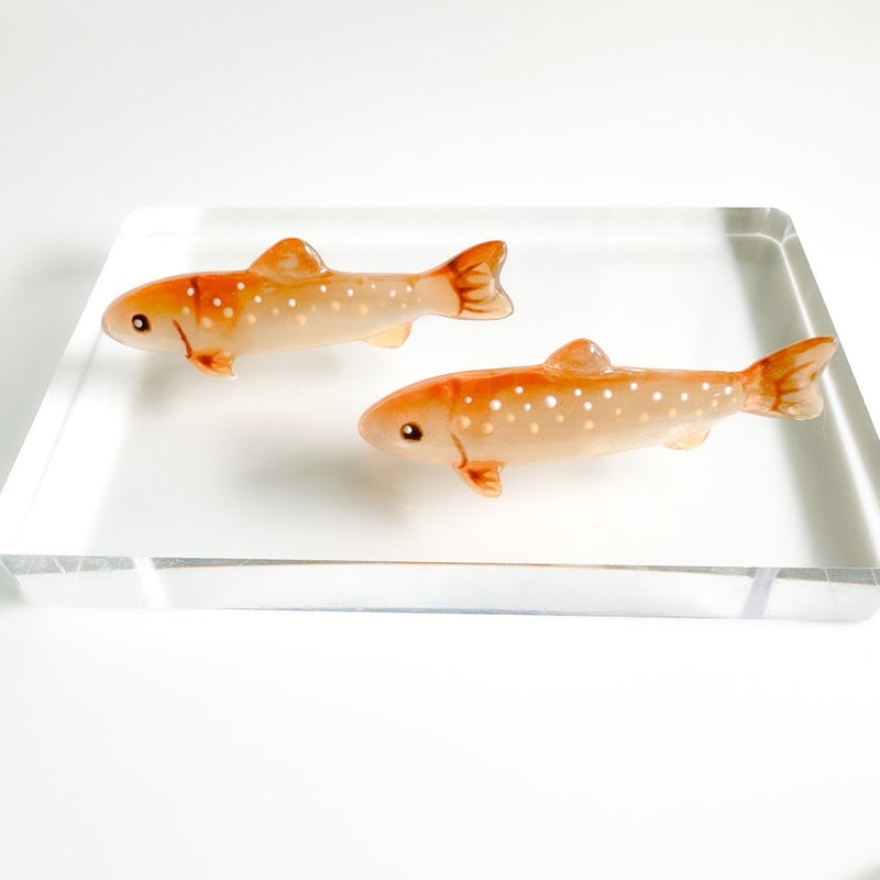 ギャラリービューアに画像をロードする, mokomomo × Fish Hook コラボ イワナミニオブジェ / mokomomo × Fish Hook collaboration