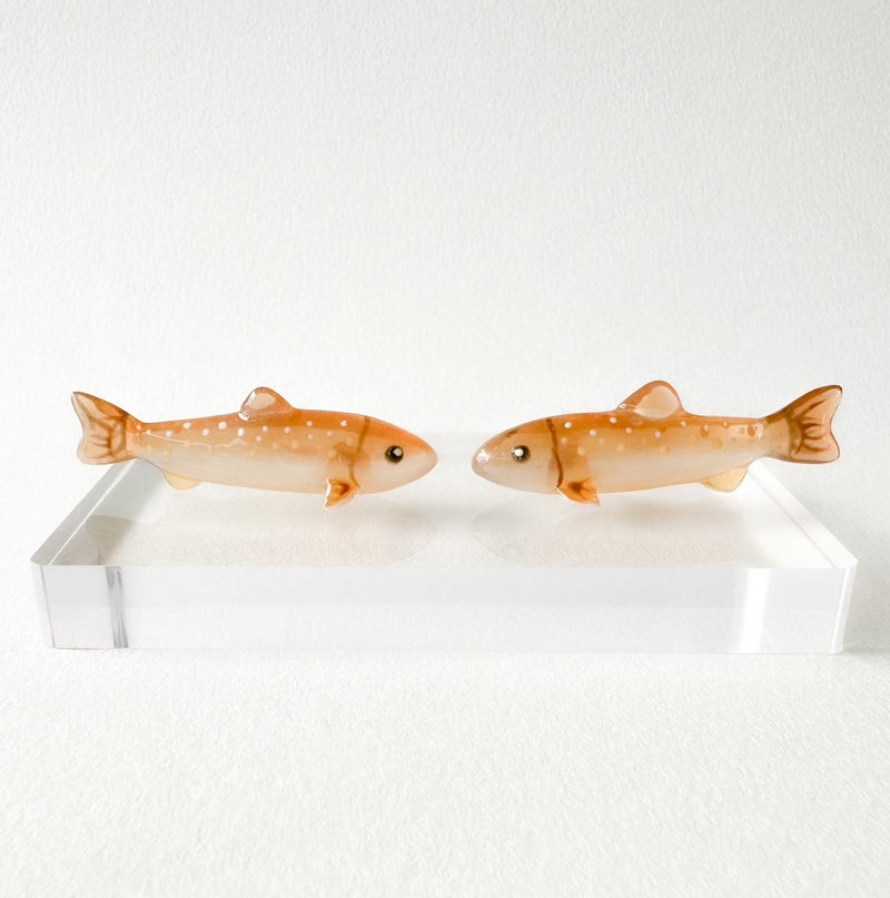 ギャラリービューアに画像をロードする, mokomomo × Fish Hook コラボ イワナミニオブジェ / mokomomo × Fish Hook collaboration