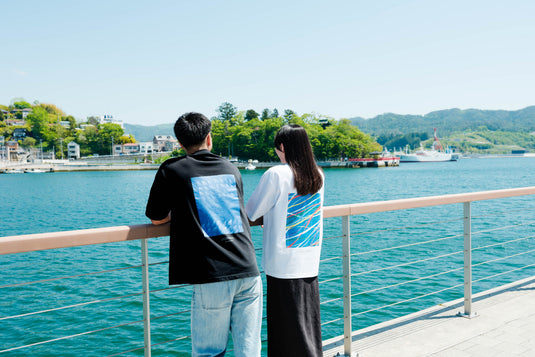 amuca｜Buddy T-shirt｜廃漁網アップサイクル バックプリントTシャツ