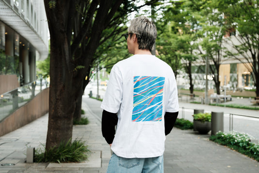 amuca｜Buddy T-shirt｜廃漁網アップサイクル バックプリントTシャツ