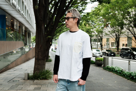 amuca｜Buddy T-shirt｜廃漁網アップサイクル バックプリントTシャツ