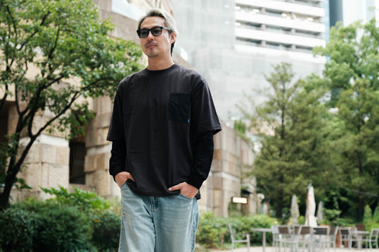 amuca｜Buddy T-shirt｜廃漁網アップサイクル バックプリントTシャツ