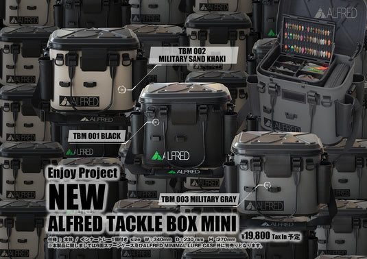 【ご予約商品】（2025年10月または11月お届け予定）アルフレッド タックルボックス ミニ / ALFRED TACKLE BOX MINI