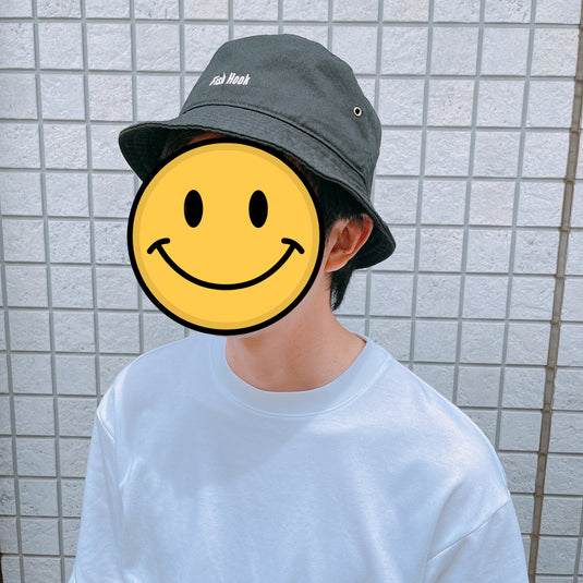 【Fish Hook オリジナル】 バケットハット(限定ステッカー付き)/ 【Fish Hook original】 bucket hat (limited sticker)