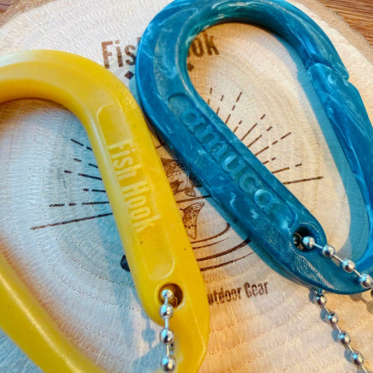 Fish Hook × amuca カラビナ | 廃棄釣り糸リサイクル 世界にひとつの一点物