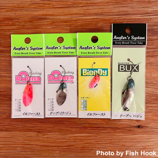 【別注】アングラーズシステム × Fish Hook |イルファースト＆ドープ・ミラージュ | ドーナ・ビオンディ・バックス