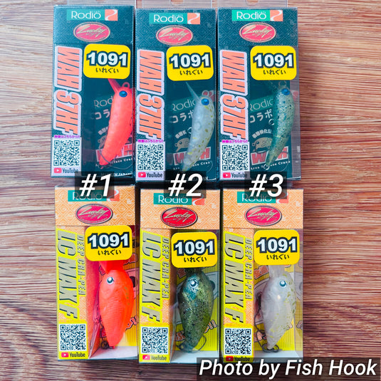 ロデオクラフト × ラッキークラフト ディープクラピー ワウ37HF & LC MAX F【1091カラー】/ Lucky Craft Deep cra-pea LC MAX F & Wah37HF 【1091color】