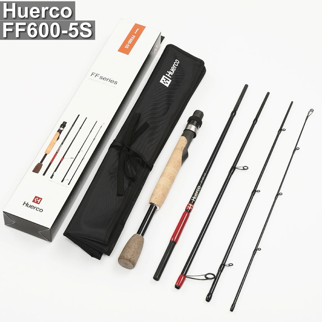 Huerco FF600-5S ルアーロッド 5ピース フエルコ FF600-5S | 仕舞寸法435mm 6ft フルグラスパックロッド