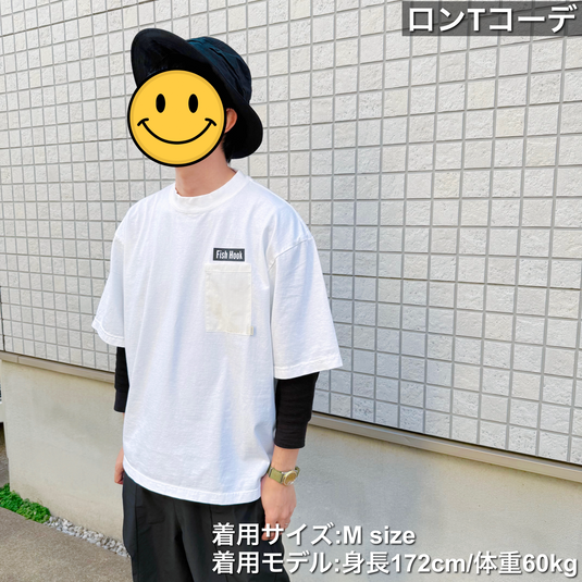 【ご予約製品】（2026年春お届け予定）amu × Fish Hook amuca®素材のコラボ Tシャツ