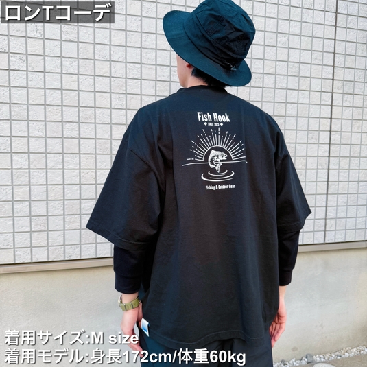 【ご予約製品】（2026年春お届け予定）amu × Fish Hook amuca®素材のコラボ Tシャツ