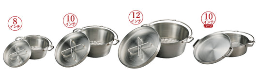 SOTO Stainless Dutch Oven 8 inches, 10 inches, 12 inches