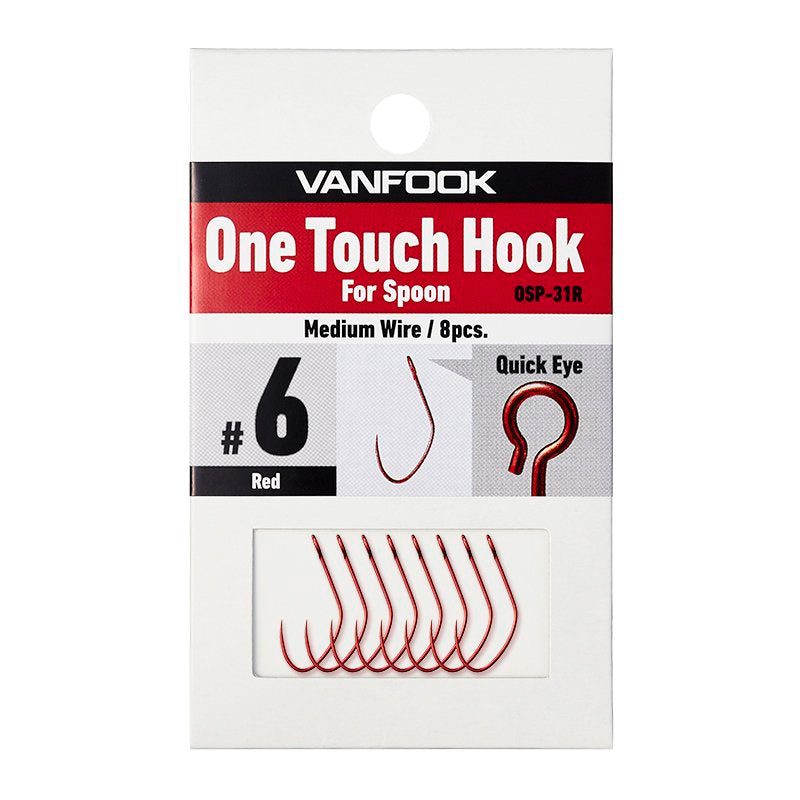 Load image into Gallery viewer, VANFOOK One Touch Hook For Spoon OSP-31 Red
