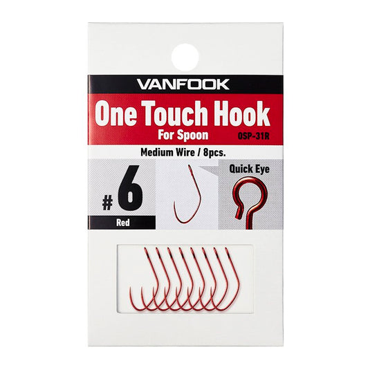ヴァンフック OSP-31 ワンタッチフックスプーン レッド / VANFOOK OSP-31 One Touch Hook For Spoon red