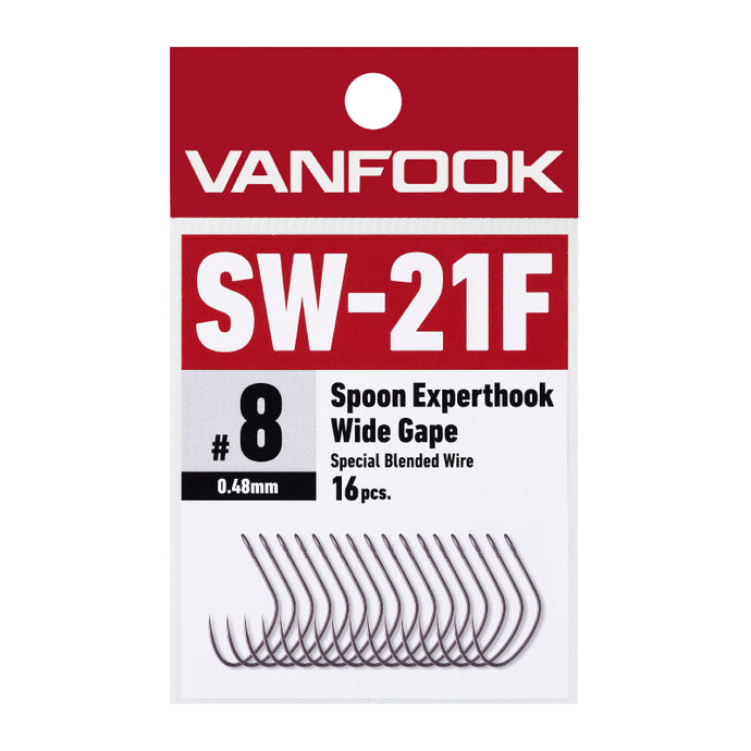 【入荷🙌✨】ヴァンフック SW-21F スプーンエキスパートフック ワイド ファインワイヤー / VANFOOK SW-21F Spoon Expert Hook Wide Fine Wire
