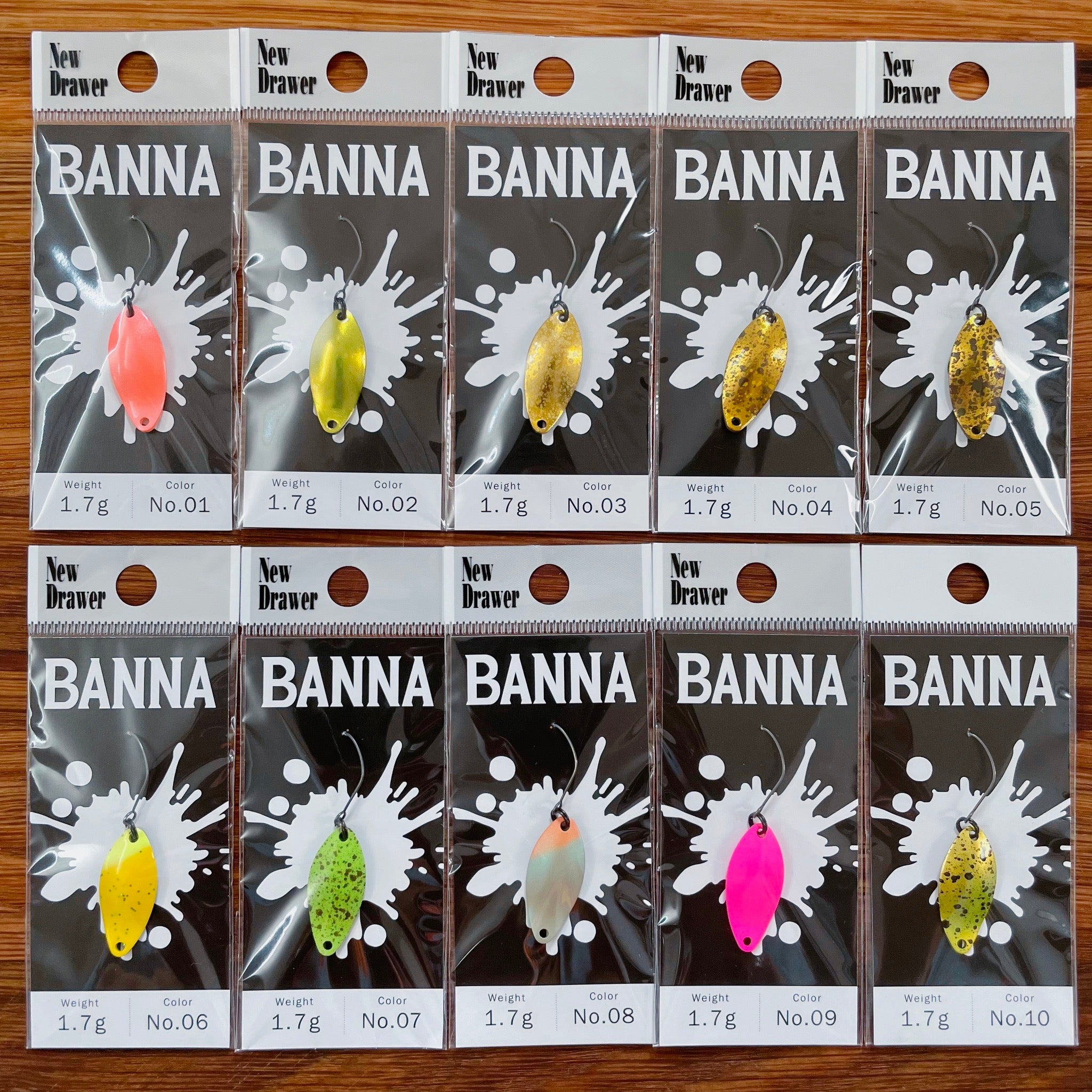 ニュードロワー　バンナ1.7g ① ニュードロワー バンナ 1.7g | サーチ系エリアスプーン | Fish Hook
